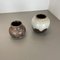 German Ceramic Pottery Lava Vases from Dümler and Breiden, 1960s, Set of 2 2