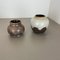 German Ceramic Pottery Lava Vases from Dümler and Breiden, 1960s, Set of 2 3