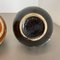 German Multi-Color Pottery Fat Lava Vases from Scheurich, 1970s, Set of 2 17