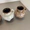 German Ceramic Pottery Lava Vases from Dümler and Breiden, 1960s, Set of 3 9