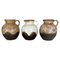 German Ceramic Pottery Lava Vases from Dümler and Breiden, 1960s, Set of 3 1