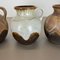 German Ceramic Pottery Lava Vases from Dümler and Breiden, 1960s, Set of 3 7