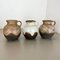 German Ceramic Pottery Lava Vases from Dümler and Breiden, 1960s, Set of 3 2