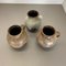 German Ceramic Pottery Lava Vases from Dümler and Breiden, 1960s, Set of 3 12