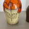 German Multi-Color Pottery Fat Lava Vases from Scheurich, 1970s, Set of 2, Image 5