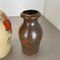 German Multi-Color Pottery Fat Lava Vases from Scheurich, 1970s, Set of 2, Image 15