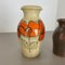 German Multi-Color Pottery Fat Lava Vases from Scheurich, 1970s, Set of 2, Image 4