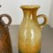 German Multi-Color Pottery Fat Lava Vases from Scheurich, 1970s, Set of 2 6