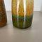German Multi-Color Pottery Fat Lava Vases from Scheurich, 1970s, Set of 2 7