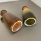 German Multi-Color Pottery Fat Lava Vases from Scheurich, 1970s, Set of 2 18