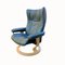 Sillón reclinable y reposapiés Ekornes noruego de cuero de Stressless. Juego de 2, Imagen 4