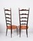 Italian Wood Chiavari Chairs with High Ladder Backs by Paolo Buffa, 1950s, Set of 2 10