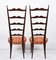 Italian Wood Chiavari Chairs with High Ladder Backs by Paolo Buffa, 1950s, Set of 2 5