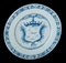 Blue & White Marriage Plate from Delft, 1759 10