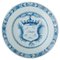 Blue & White Marriage Plate from Delft, 1759, Image 1