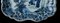 Blau-weiße Chinoiserie Konfekt Schale von Delft 5