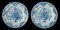 Blue and White Plates from Delft, 1760, Set of 2, Image 3