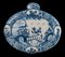 Blue and White Chinoiserie Plaque from Delft 2