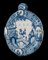 Blue and White Chinoiserie Plaque from Delft 3