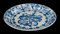 Blue & White Armorial Plate from Delft 6