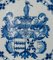 Plato de armadura azul y blanco de Delft, Imagen 3