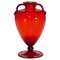 Vase Veronese Vintage Soufflé Rouge, 1950 1