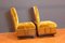 Mustard Velvet Lounge Chairs, Set of 2 10