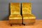 Mustard Velvet Lounge Chairs, Set of 2 1