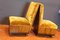 Mustard Velvet Lounge Chairs, Set of 2 7