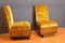 Mustard Velvet Lounge Chairs, Set of 2 4