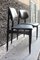 Italian Black Leather Desk Chairs from Cassina, 1950s, Set of 2 2