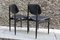Italian Black Leather Desk Chairs from Cassina, 1950s, Set of 2 4