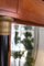 Art Deco Black Lacquered Columns & Wooden Mirror 9