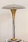 Chromed Metal & Brass Table Lamp from Drummond, 1970s, Image 1
