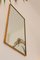 Rectangular Brass Mirror, Italy, 1960s 2
