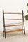 Scandinavian Teak & Iron Ladder Shelves, Italy, 1950s, Image 1