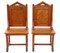 Gothic Pitch Pine Throne Chairs, 1900s, Set of 2 5