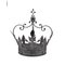 Crown in Shiny Silver Painted Metal 8
