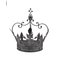 Crown in Shiny Silver Painted Metal, Image 8