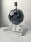 Lámpara de mesa vintage de esfera de vidrio y efecto mármol, años 60, Imagen 3