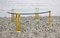 Italian Oval Table in Brass and Glass, 1970s 1