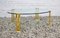 Italian Oval Table in Brass and Glass, 1970s, Image 1