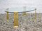 Italian Oval Table in Brass and Glass, 1970s, Image 6