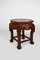Indochinesischer Niedriger Tisch aus Geschnitztem Holz mit Drachen, 1890er 2