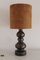 Mid-Century Italian Ceramic Table Lamp with Cork Lampshade by Aldo Londi for Bitossi, 1960s 7