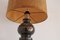 Lampada da tavolo Mid-Century in ceramica con paralume in sughero di Aldo Londi per Bitossi, Italia, anni '60, Immagine 8