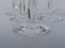 Crystal Wave Flutes from Baccarat, 1990s, Set of 6 3