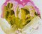 Anya Spielman, olio su pannello verde, oro, rosa, 2021, Immagine 3