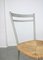 Vintage Italian Straw and Metal Chair, Image 8