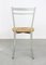 Vintage Italian Straw and Metal Chair, Image 3